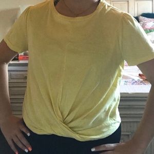 yellow tee
